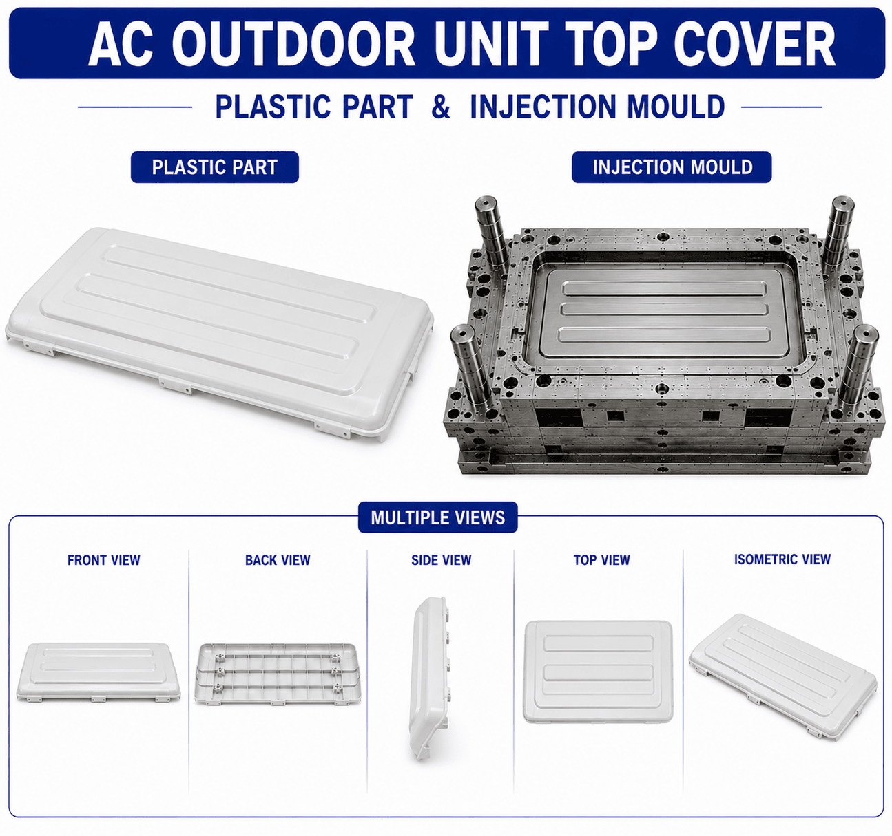 AC Plastic Outdoor Unit Top Cover